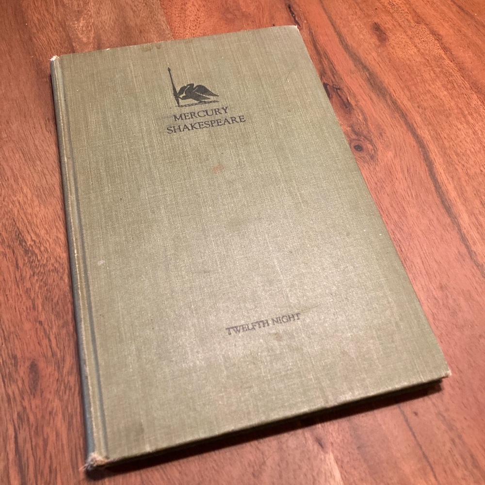 Mercury Shakespeare Twelfth Night Vintage Hardcover Book 1939